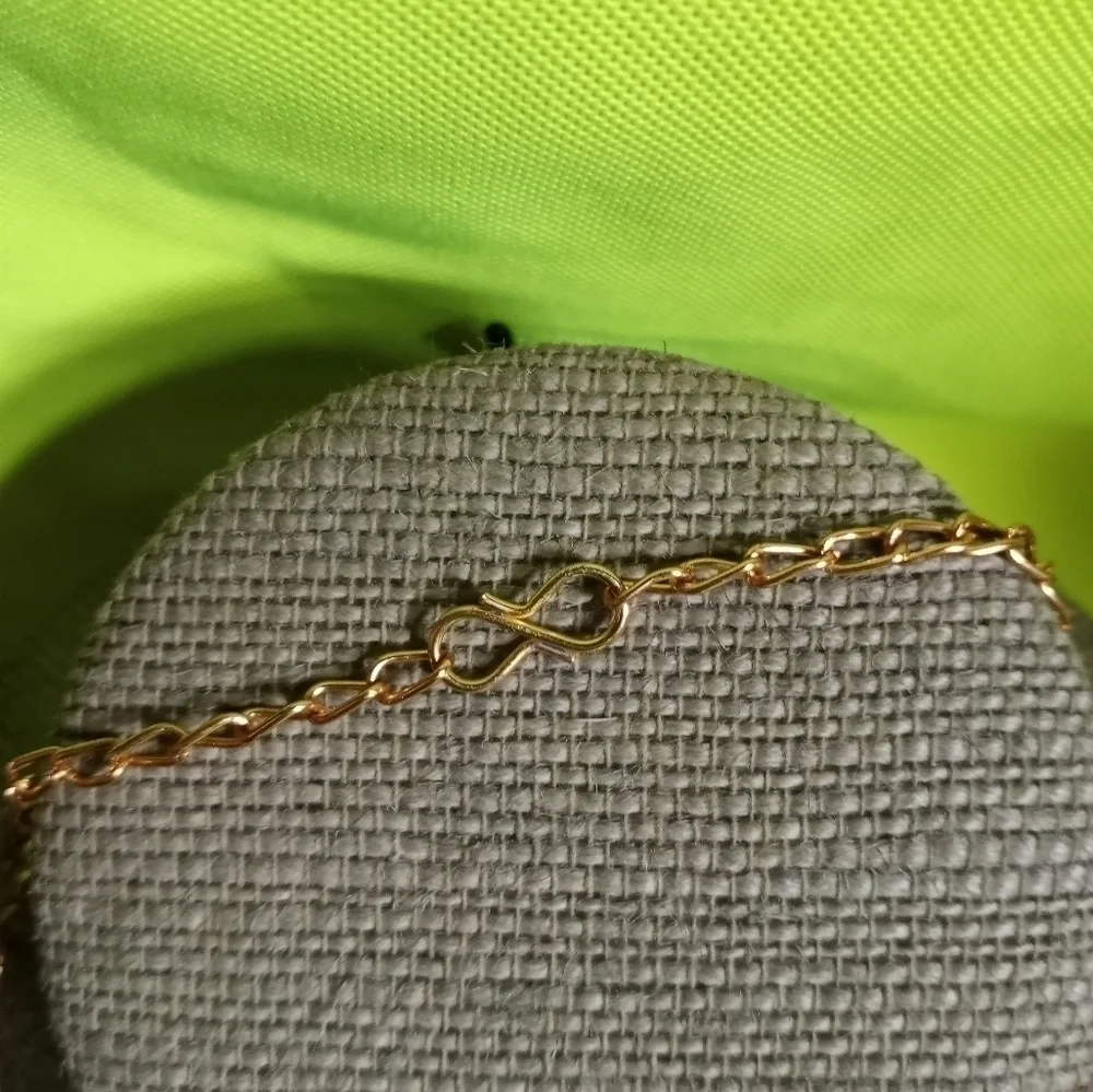 Goldtone faux pearl necklace